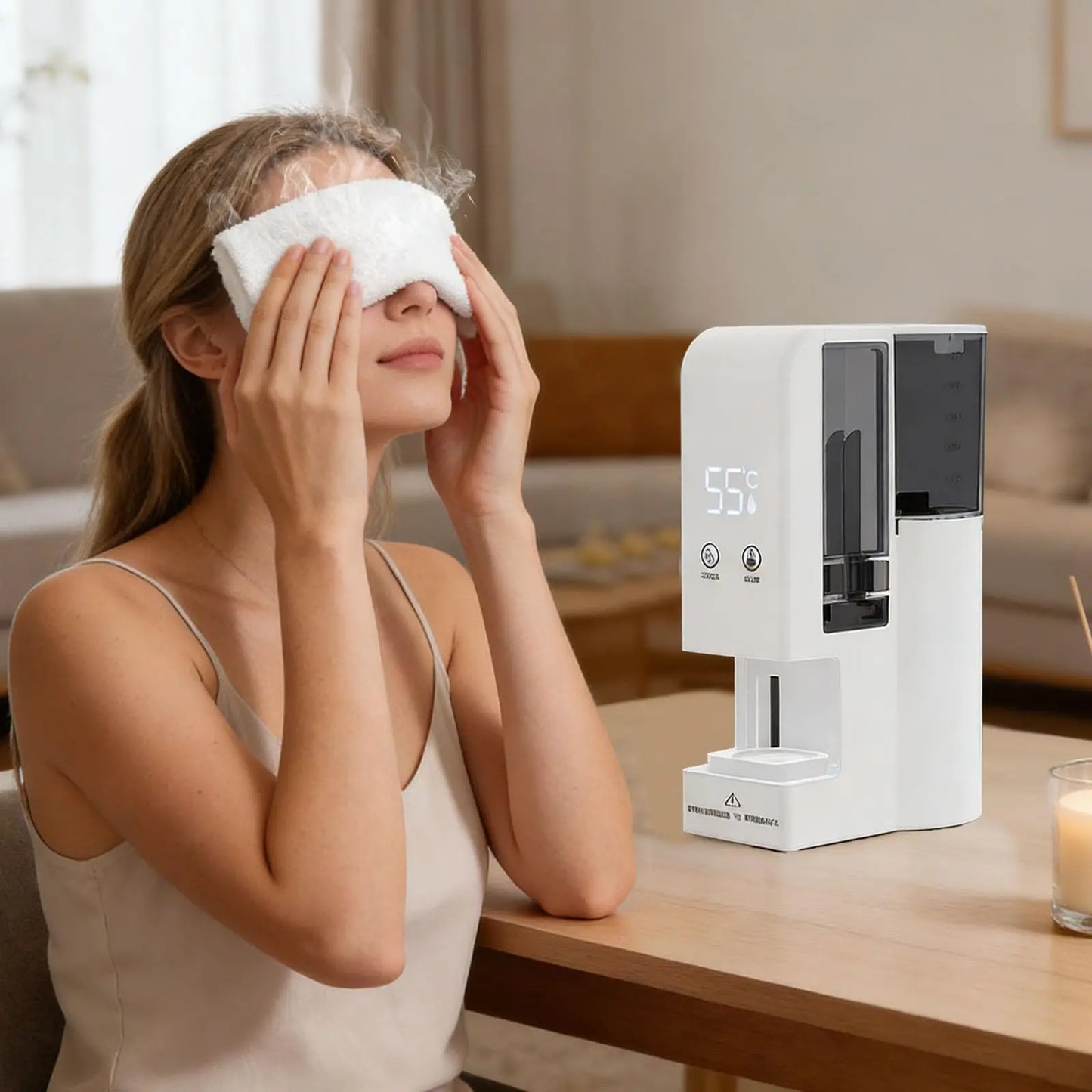 Hot Face Towel Warmer Machine Dispenser