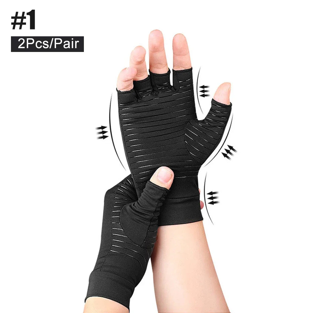 Fingerless compression gloves, view 13