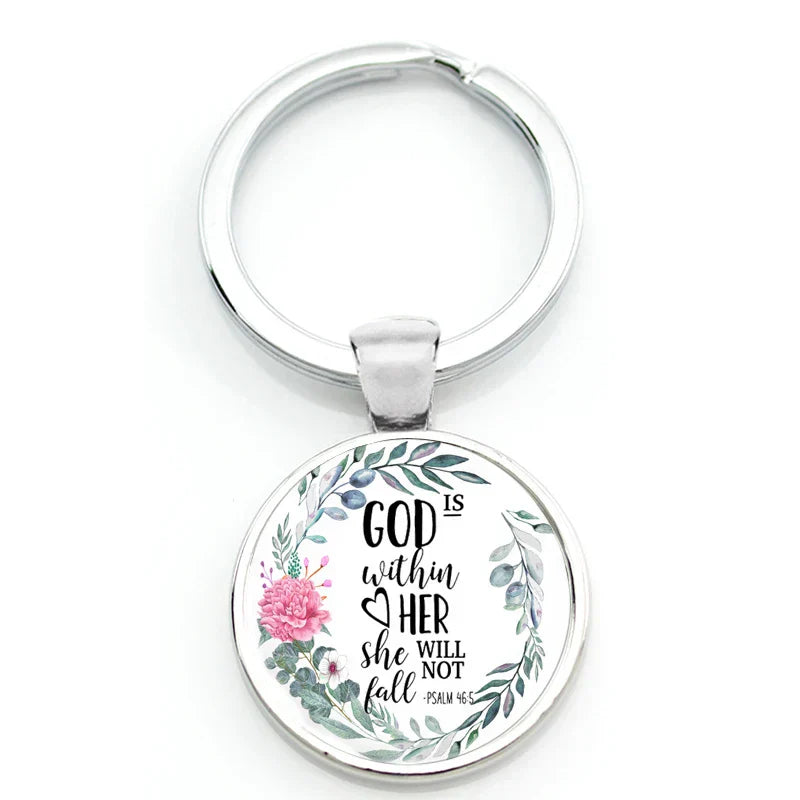 🎁 Keychain With Printed Bible Quote (100% off)