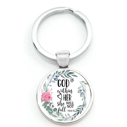 🎁 Keychain With Printed Bible Quote (100% off)