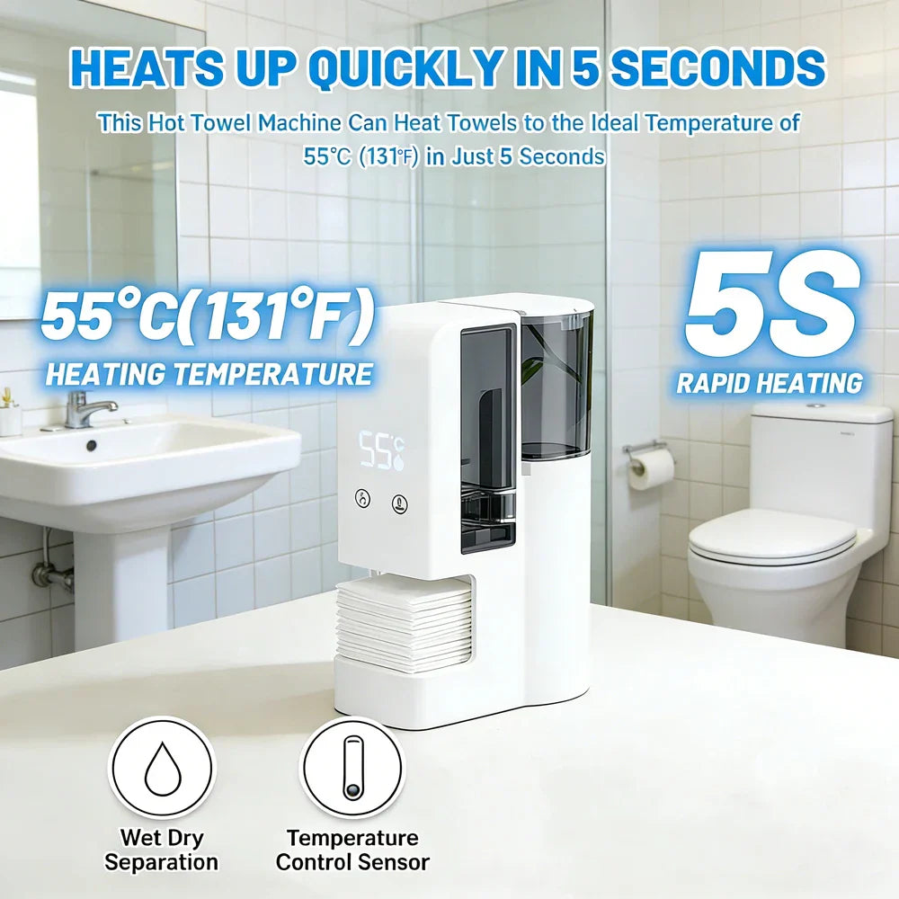 Hot Face Towel Warmer Machine Dispenser