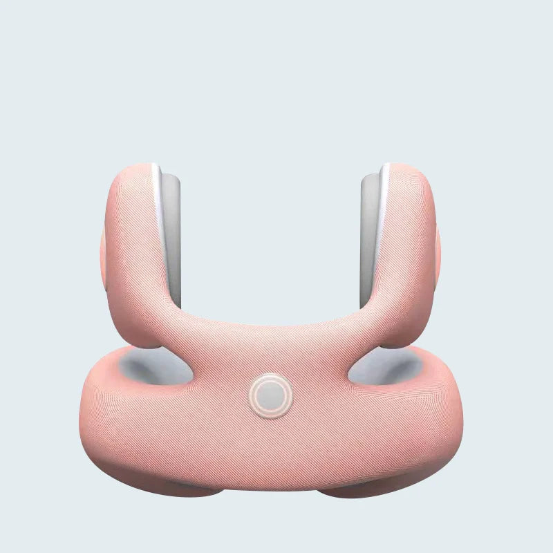3D memory foam neck pillow in pink
