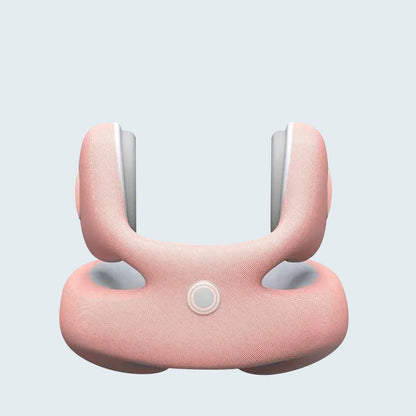 3D memory foam neck pillow in pink