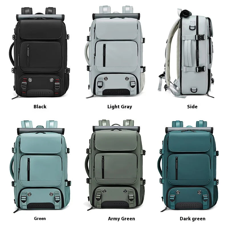 Large Travel Backpack Boardable Backpack USB Charging