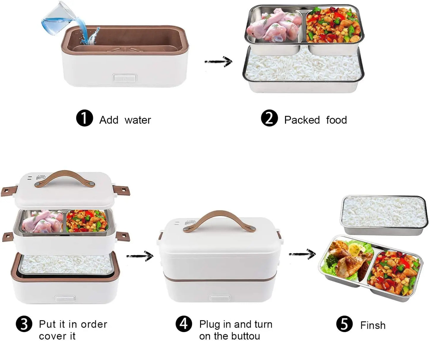 Self Cooking Electric Lunch Box