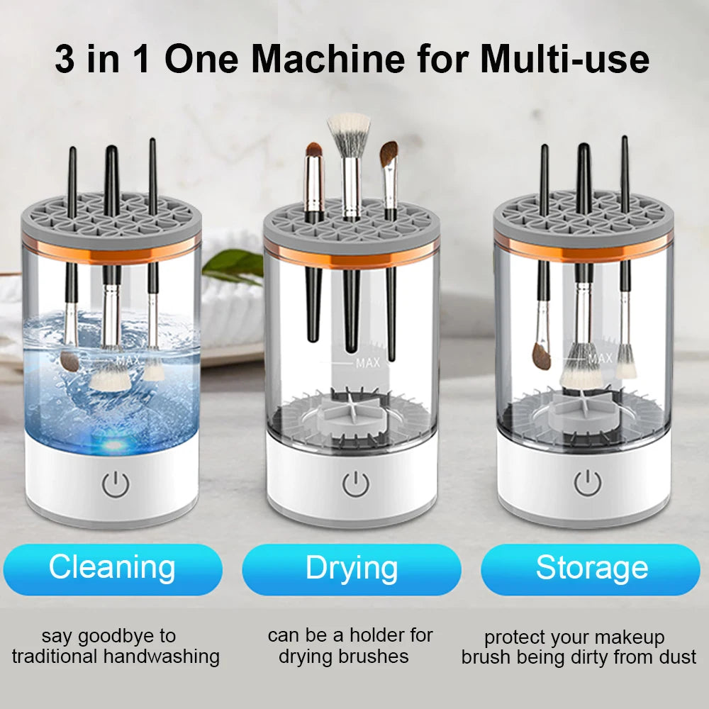 Automatic Makeup Brush Cleaner