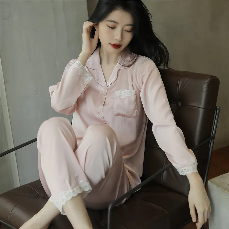 Satin Pajamas Set