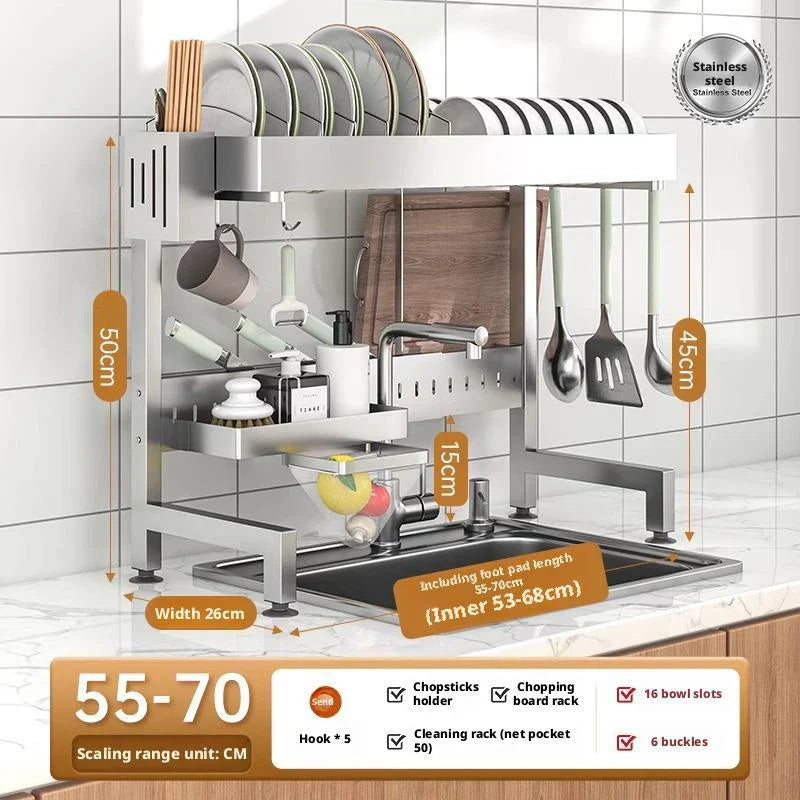 Adjustable Over The Sink Drying Rack