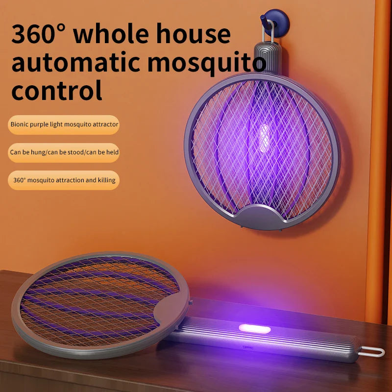 Bug zapper racket, view 3
