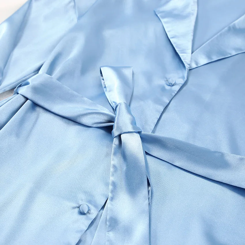 Silk-like Sleepwear Set