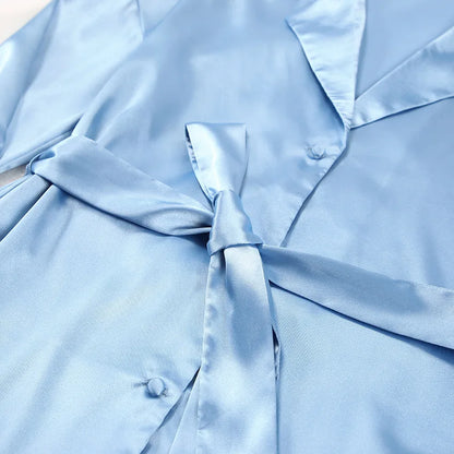 Silk-like Sleepwear Set