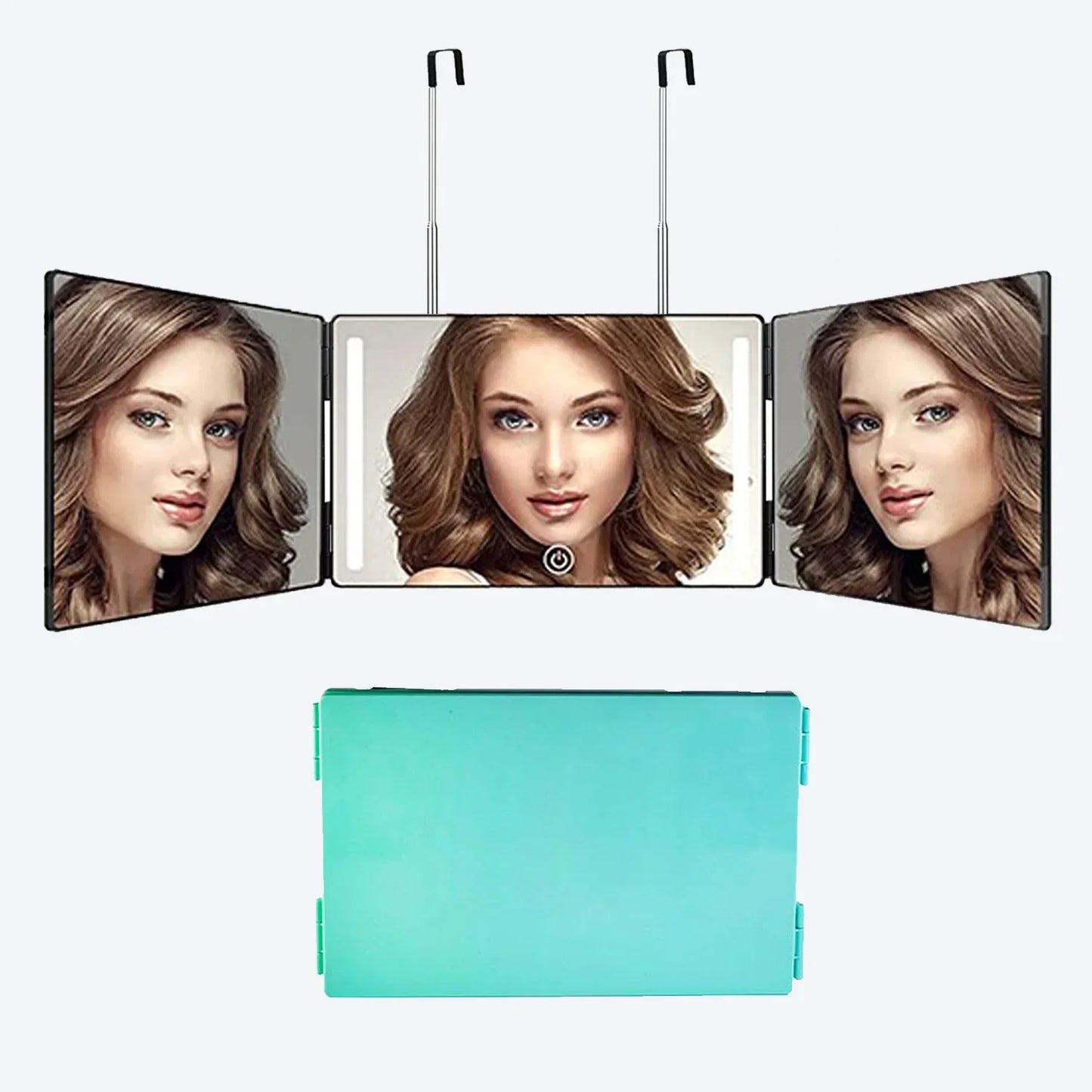 3 Way 360° Mirror with LED Lights