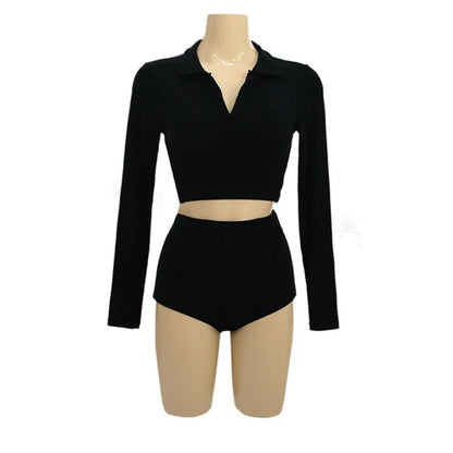 Two-Piece Long Sleeved Swimsuit