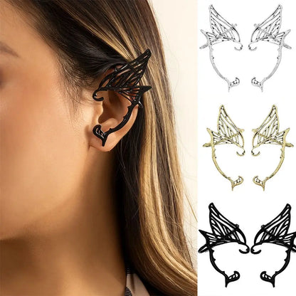 Sweet Antique Gold Color Elf Ear Clip Alloy