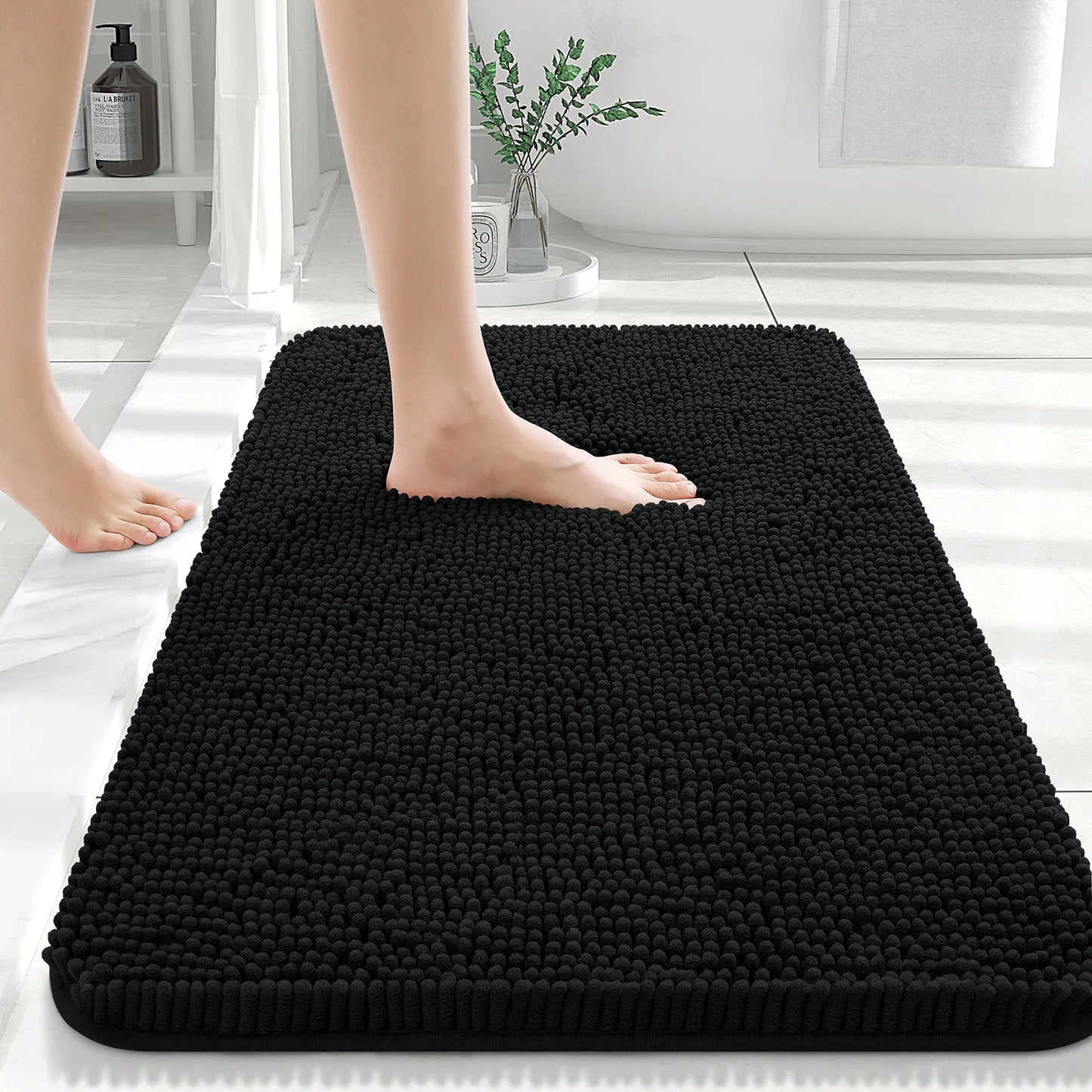 Extra Soft Thick Absorbent Shaggy Bath Mats