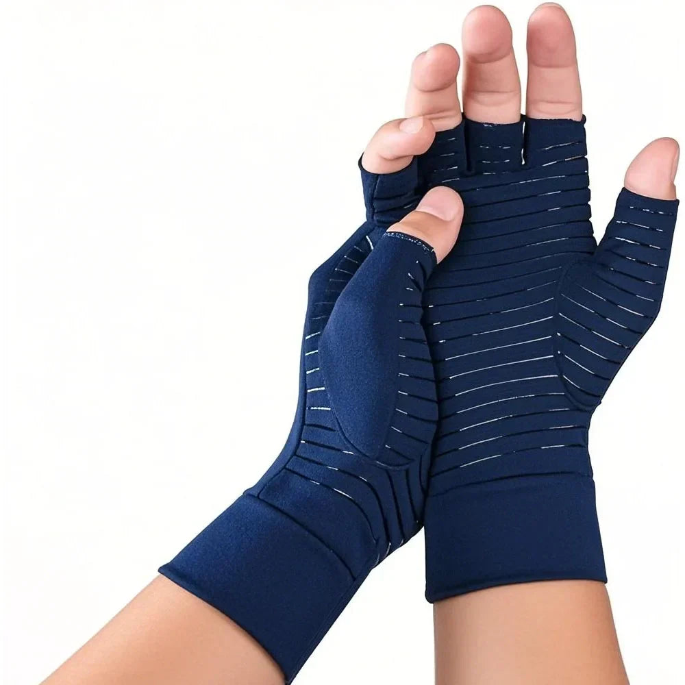 Copper-infused compression gloves, view 8