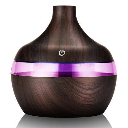 Humidifier Electric Aroma Air Diffuser Wood Ultrasonic