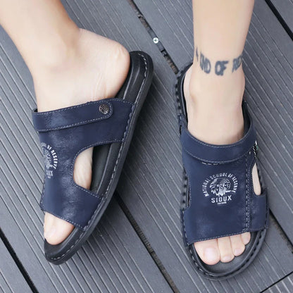Men Casual Leather Sandals