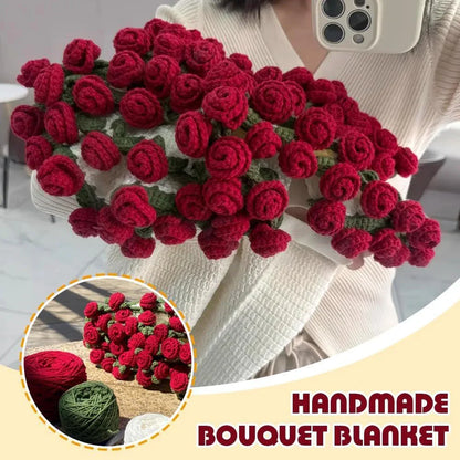 1pcs Finished Flower Bouquet Blanket