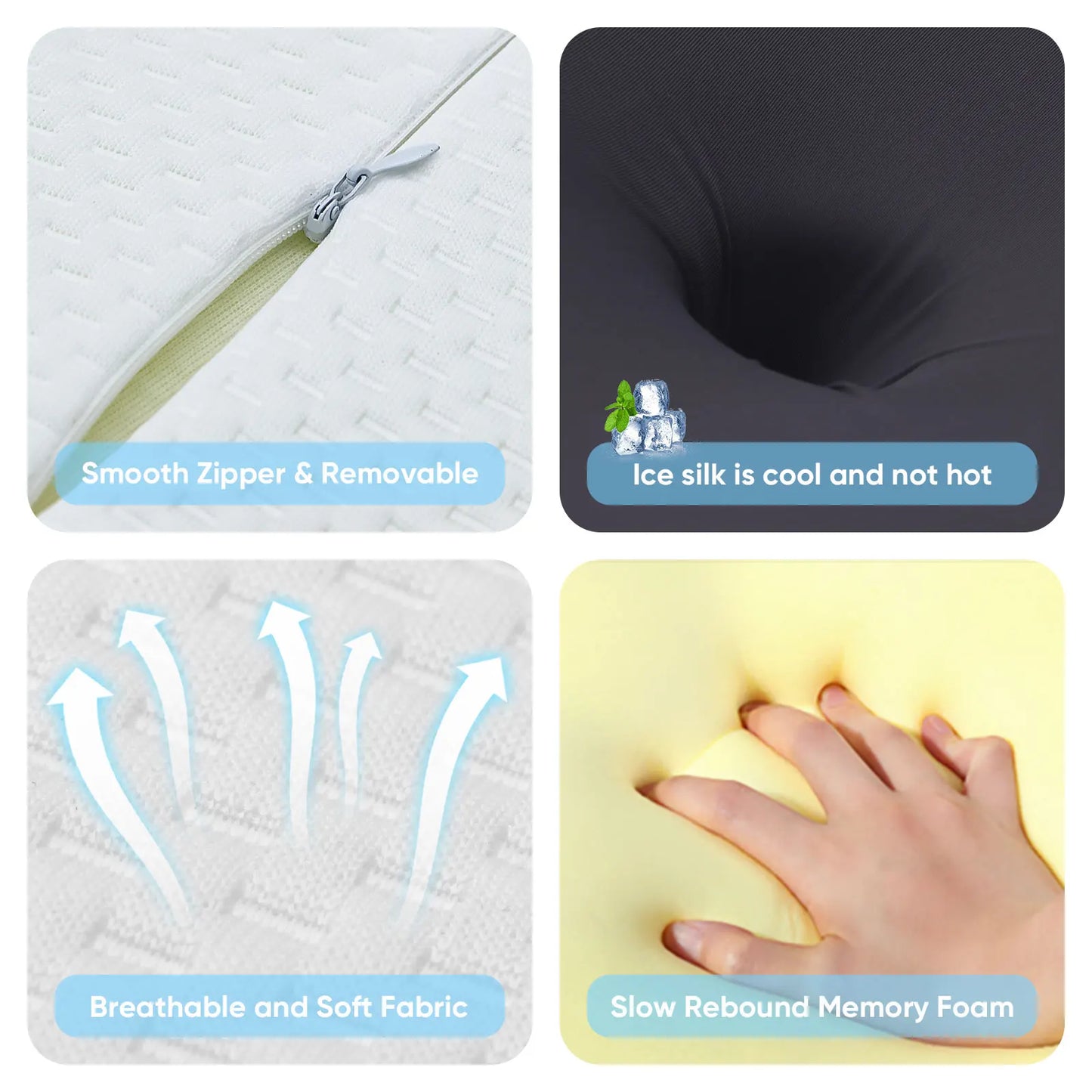 Ergonomic Cervical Memory Foam Pillow