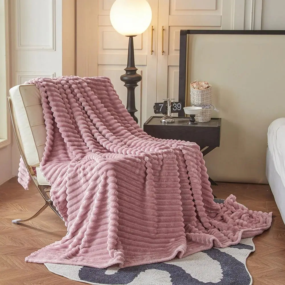 Coral fleece blanket, view 7