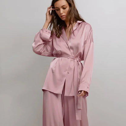 Silk-like Sleepwear Set