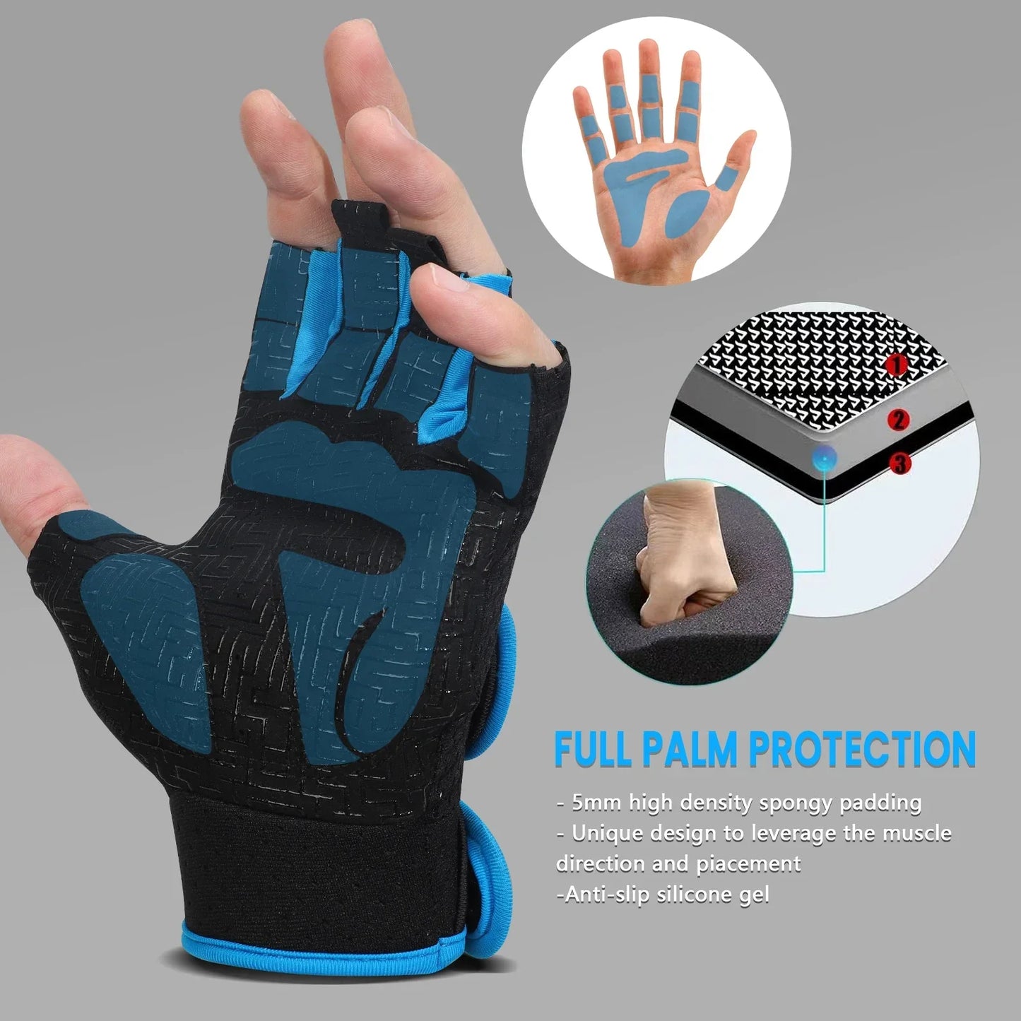 Breathable Anti-slip Workout Gloves
