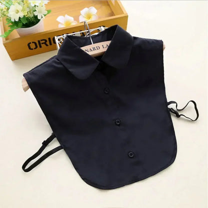 1Pc Solid Color Detachable Shirt