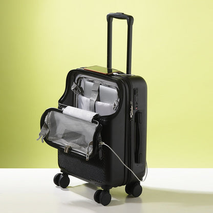 ABS spinner suitcase in Black