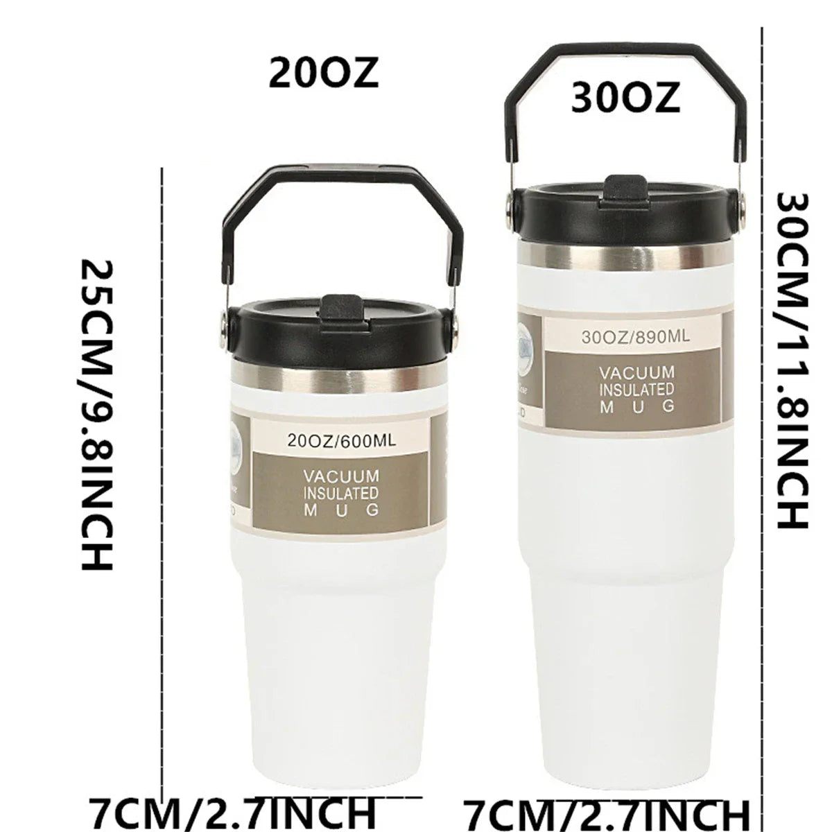 1pc Vacuum Tumbler with Lid