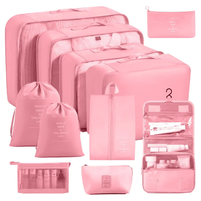 Packing cubes for clothes, shoes and accessories, 8-11 pieces