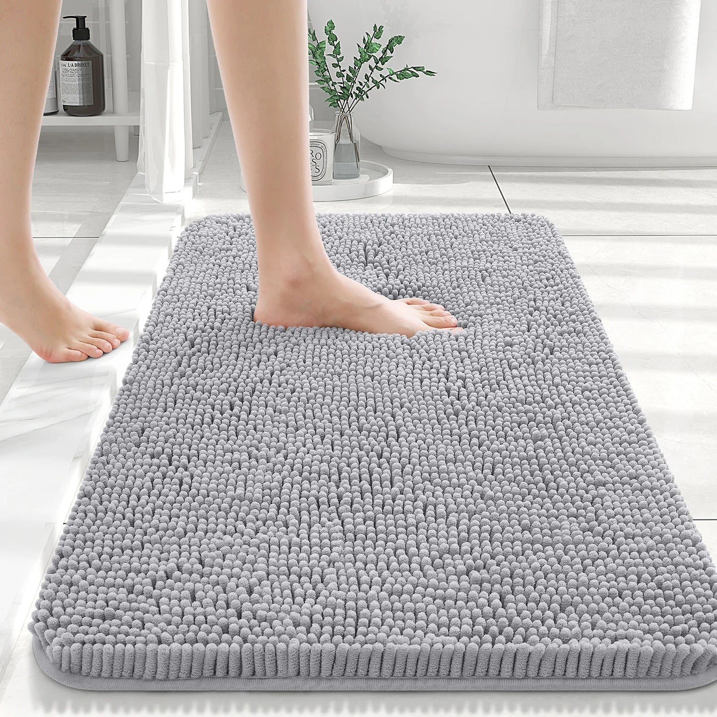 Extra Soft Thick Absorbent Shaggy Bath Mats