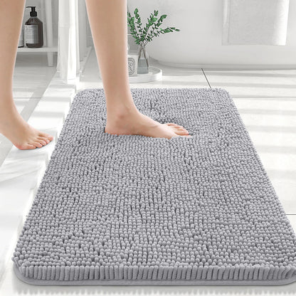 Extra Soft Thick Absorbent Shaggy Bath Mats