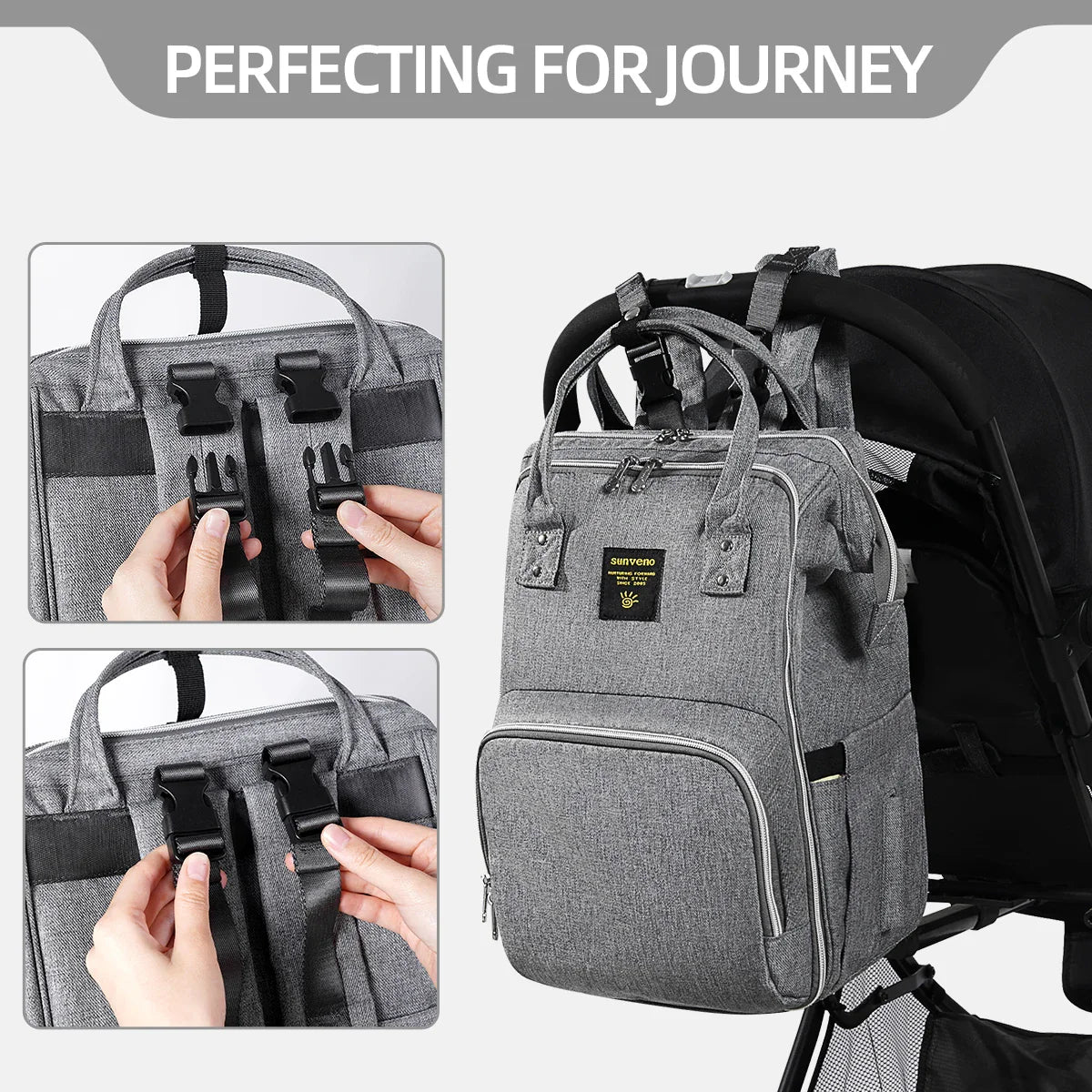 Stylish Diaper Bag Backpack Multifunction for Travel