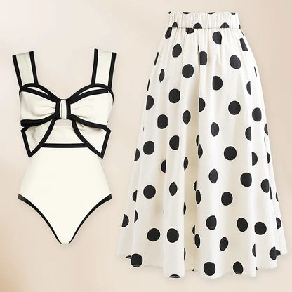 Red Retro One Piece Swimsuit