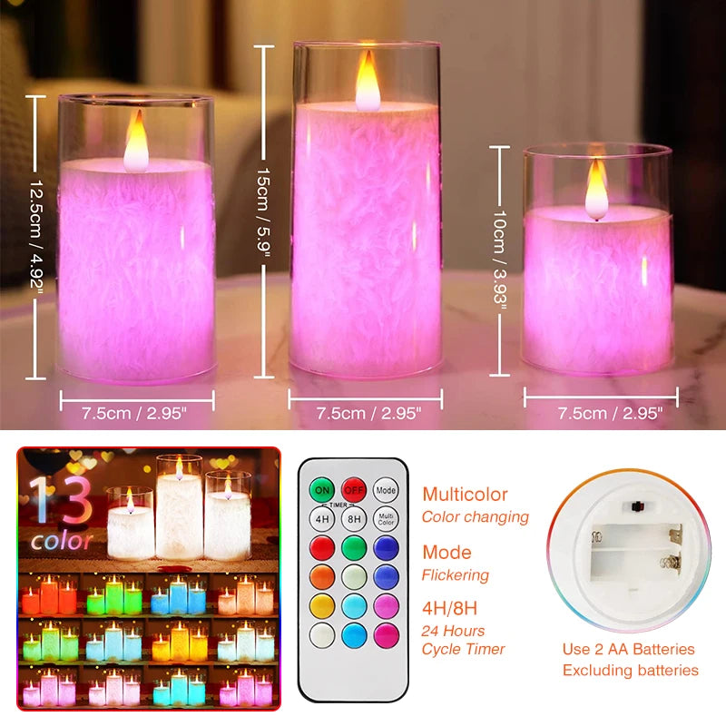 LED Color Changing Flameless Candles