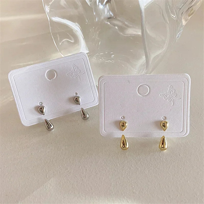 Water Drop Stud Earrings