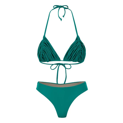 Ruched Triangle Brazilian Bikini in 13 Colors