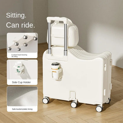 Children's Luggage Set with USB Cup Holder