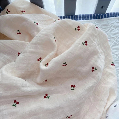 Organic Cotton Muslin Swaddle Blanket, 47 x 47 in