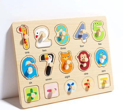 Montessori geometry puzzle board