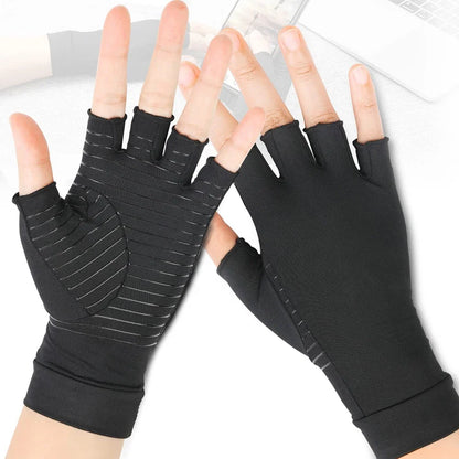 Fingerless compression gloves, view 8