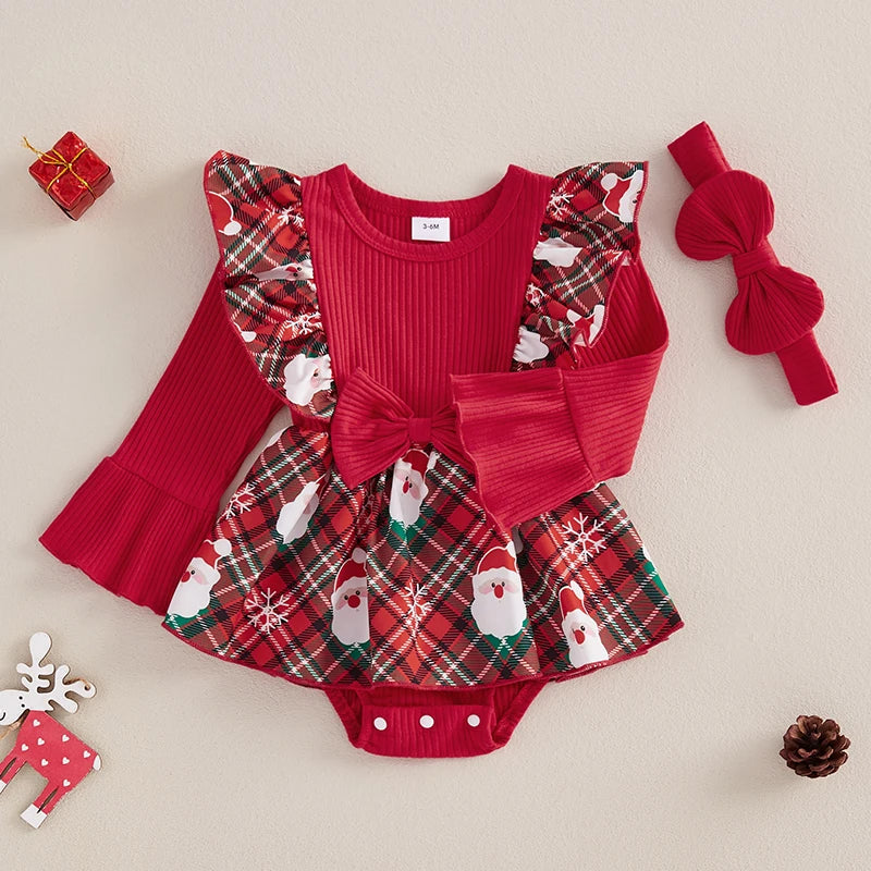 Baby Girl Plaid Romper Dress