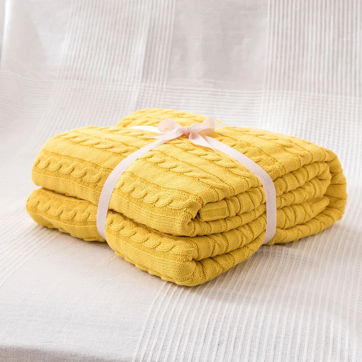 Cotton Knitted Blanket