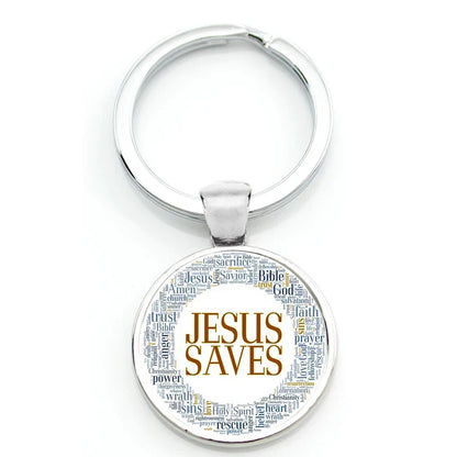 Keychain With Printed Bible Quote
