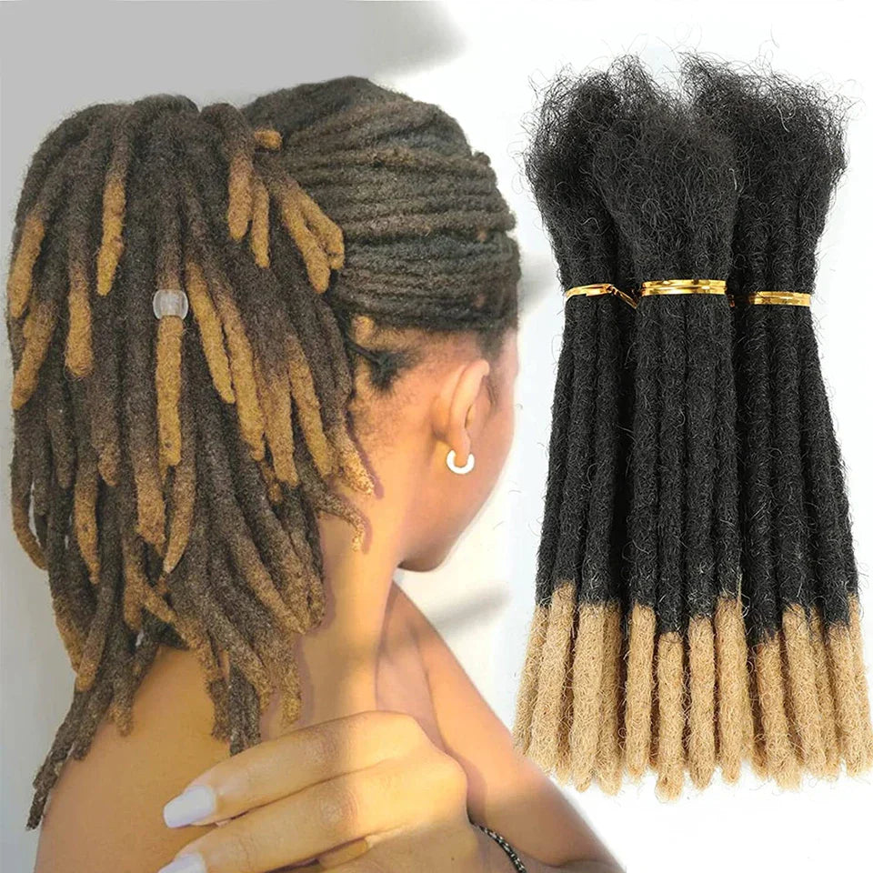 Human Hair Kinky Straight Crochet locs 14/16inch