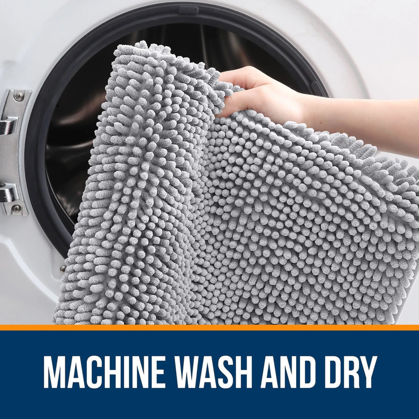 Extra Soft Thick Absorbent Shaggy Bath Mats