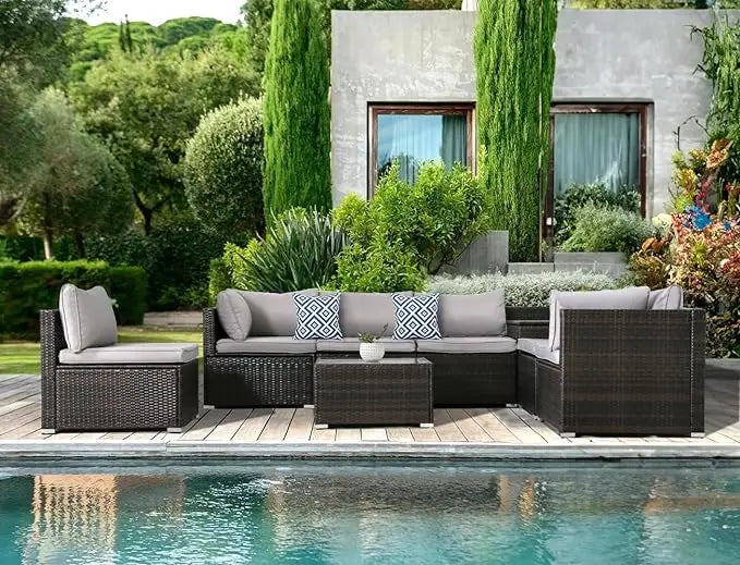 7 Pieces Modular Patio Set - MONLANE