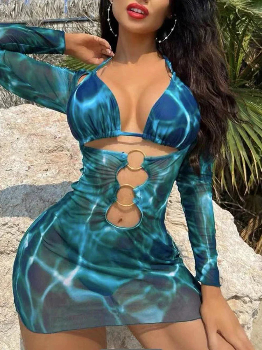 3 Pieces Halter Bikini