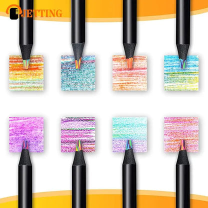 1Pcs Concentric Rainbow Pencil